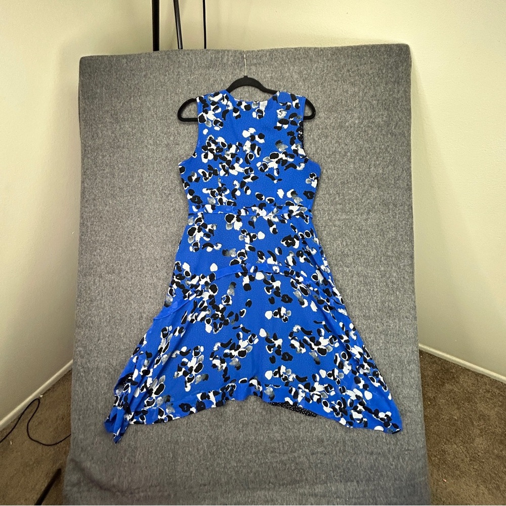 Cabi Blue Abatract Untamed Print W Polka Dot Lini… - image 7